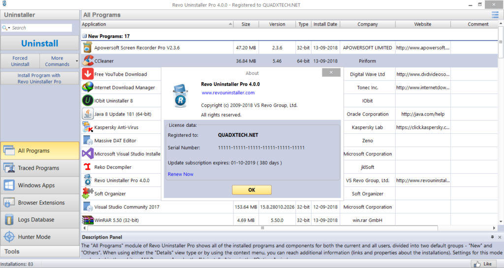 revo uninstaller pro 4.0.0 license