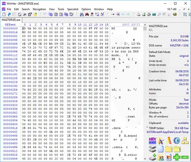 WinHex 20.8 SR4 download the new version for windows