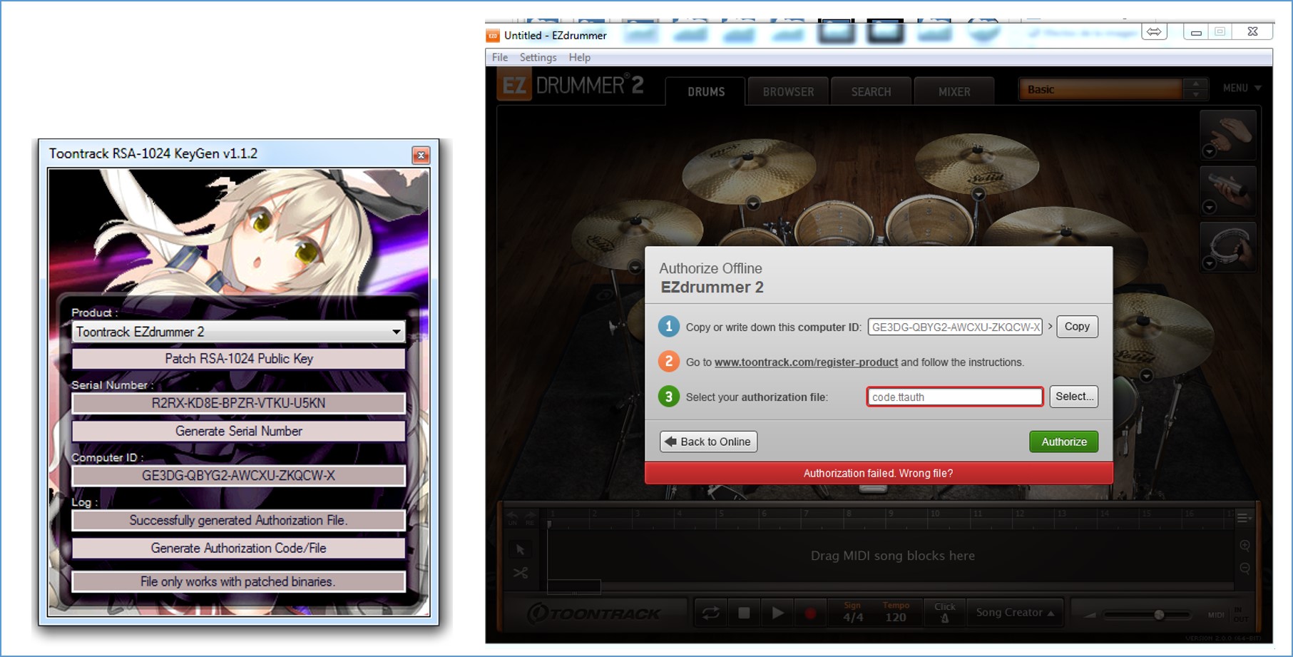 ezdrummer 2 authorization code keygen torrent