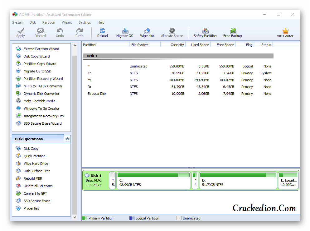 AOMEI Partition Assistant 8.4 Crack